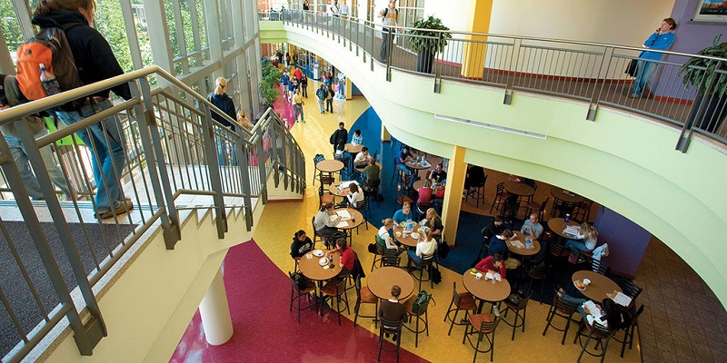 Inside Busch Student Center at SLU