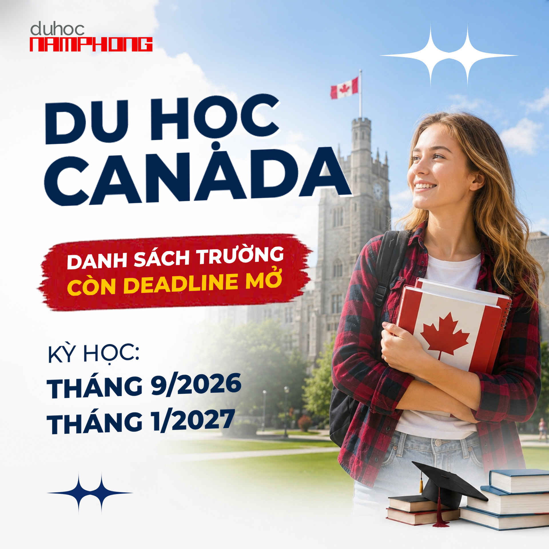 Kỳ nhập học tháng 9 và tháng 1/2027