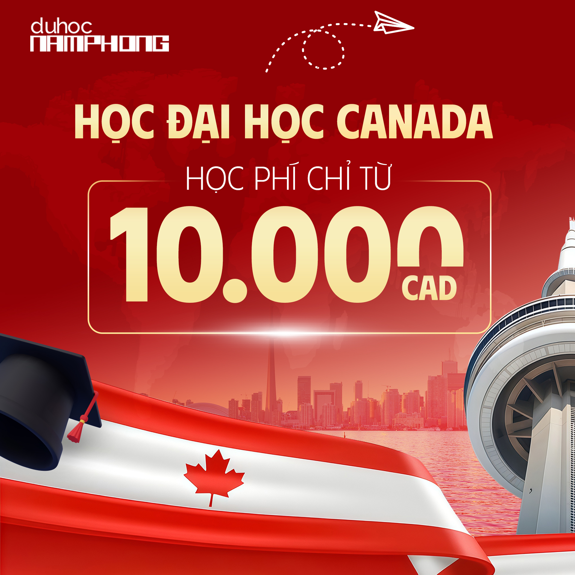 Du học Canada - học phí từ 10,000