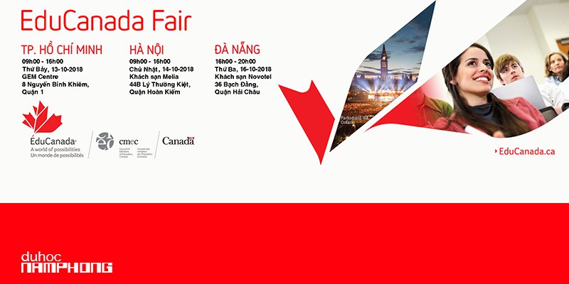 Nam Phong vinh dự đại diện các trường PTTH, CĐ và Đại học tại Triển lãm giáo dục Canada 2018...