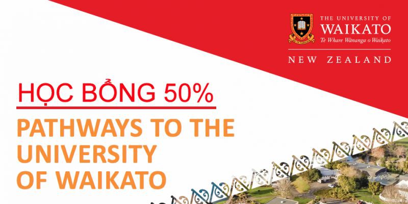 Du học New Zealand: Học bổng 50% Khoá dự bị Đại học Top 1 Waikato University