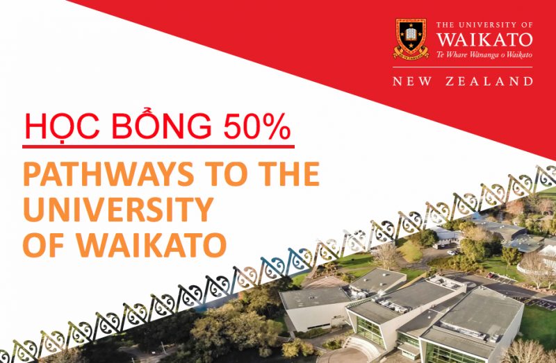 Du học New Zealand: Học bổng 50% Khoá dự bị Đại học Top 1 Waikato University