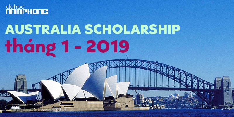 Danh sách học bổng du học Úc kỳ học tháng 1-2019