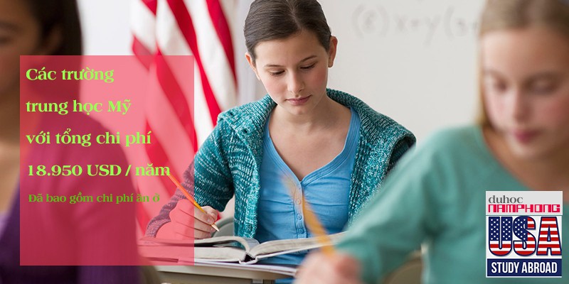 Du học Mỹ 2019 – Các trường tư thục phổ thông trung học với tổng chi phí $18.950 /1 năm...