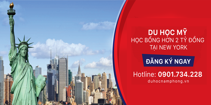 Chớp cơ hội giành học bổng du học Mỹ tại New York hơn 2 tỷ đồng