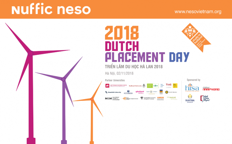Triển lãm du học Hà lan Dutch Placement Day 2018 – Nuffic Neso và Du học Nam Phong