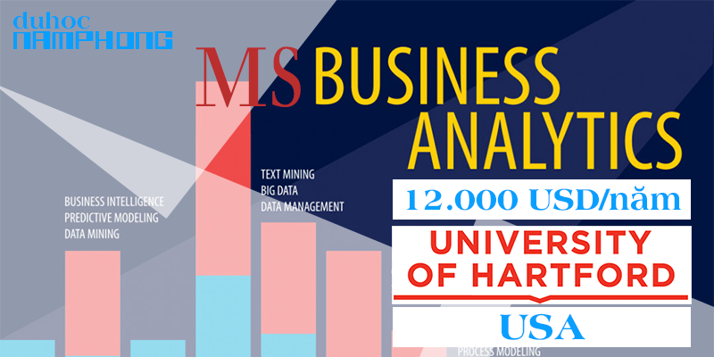 Du học Thạc sĩ ngành HOT phân tích dữ liệu kinh doanh tại ĐẠI HỌC UNIVERSITY OF HARTFORD, MỸ Học phí chỉ 12,000 USD/1 năm