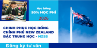 Học bổng giá trị 50% học phí từ Chính phủ New Zealand (NZSS) dành cho bậc THPT 2026