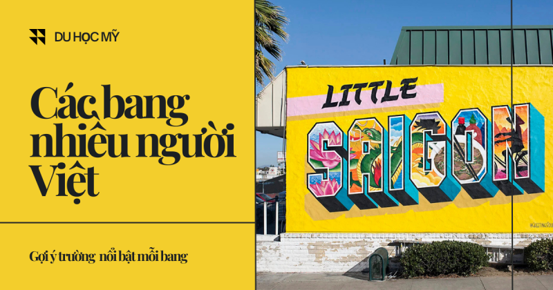 Du học Mỹ tại các bang nhiều người Việt