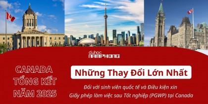 Tổng kết năm 2025: Những thay đổi lớn nhất đối với sinh viên quốc tế và điều kiện xin Giấy phép làm việc sau Tốt nghiệp (PGWP) tại Canada