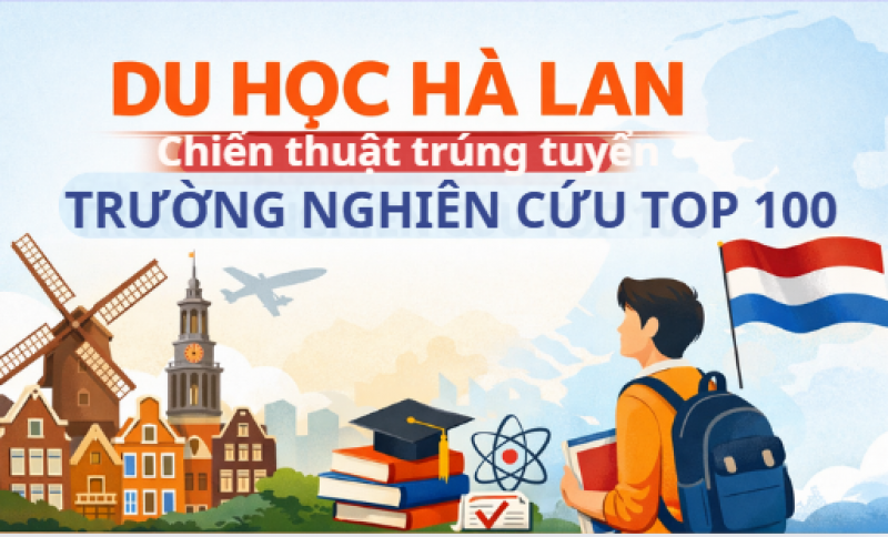 Du học Hà Lan - Chiến thuật trúng tuyển trường nghiên cứu top 100