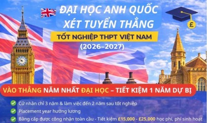 Du học Anh - Danh sách các trường Đại học Anh quốc tuyển thẳng học sinh Việt Nam từ THPT