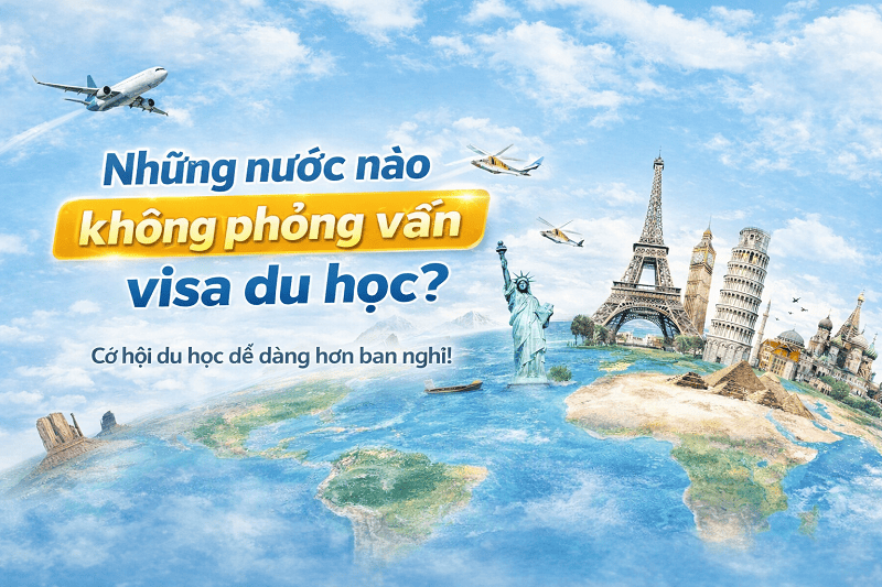 Những nước nào không phỏng vấn visa du học?