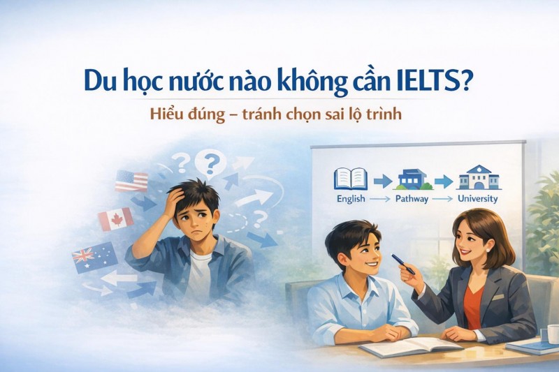 Du học nước nào không cần IELTS? Hiểu đúng để không chọn sai lộ trình