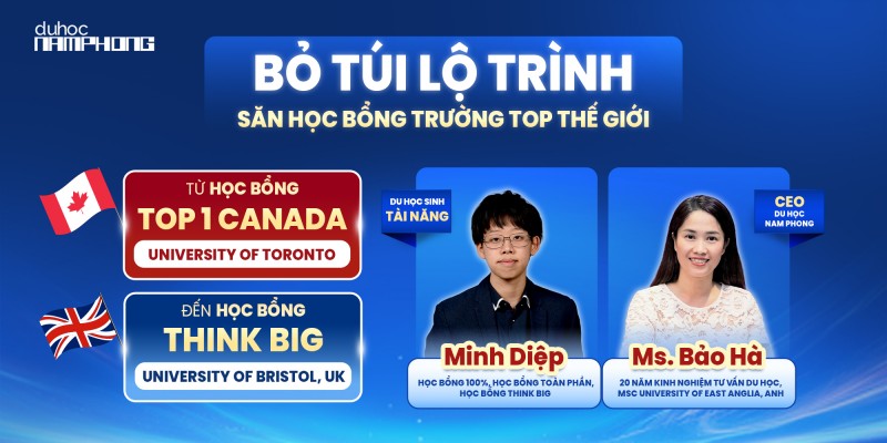 BỎ TÚI LỘ TRÌNH SĂN HỌC BỔNG TRƯỜNG TOP THẾ GIỚI
