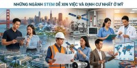10 nhóm ngành STEM dễ xin việc và định cư nhất ở Mỹ sau khi du học - Gợi ý truờng dưới 30,000$