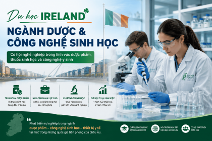 Du học Ireland – Ngành Dược & Công nghệ Sinh học: Cơ hội rộng mở trong lĩnh vực khoa học sức khỏe