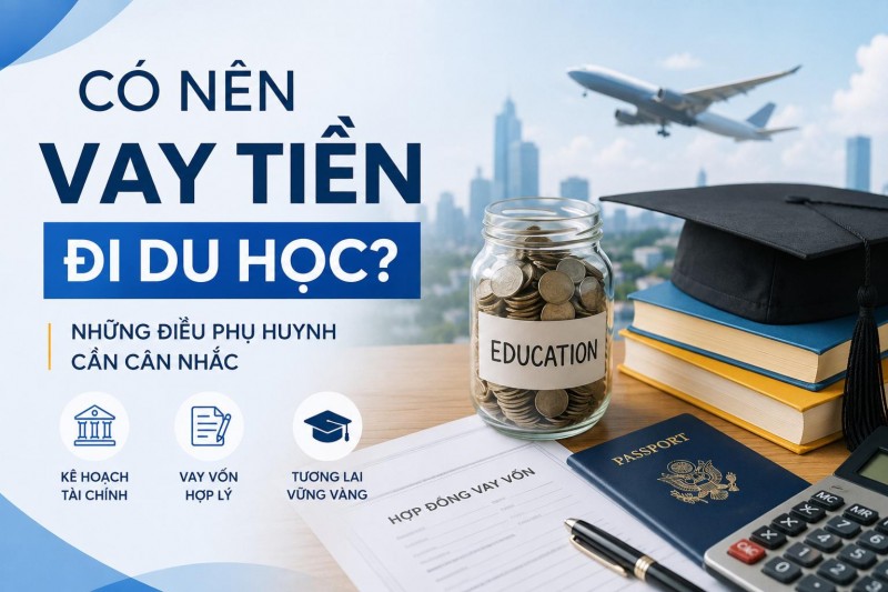 Học sinh có thể được vay tiền đi du học không?