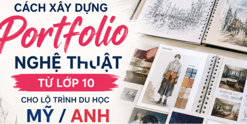 Cách xây dựng Portfolio nghệ thuật từ lớp 10 cho lộ trình du học Mỹ/Anh