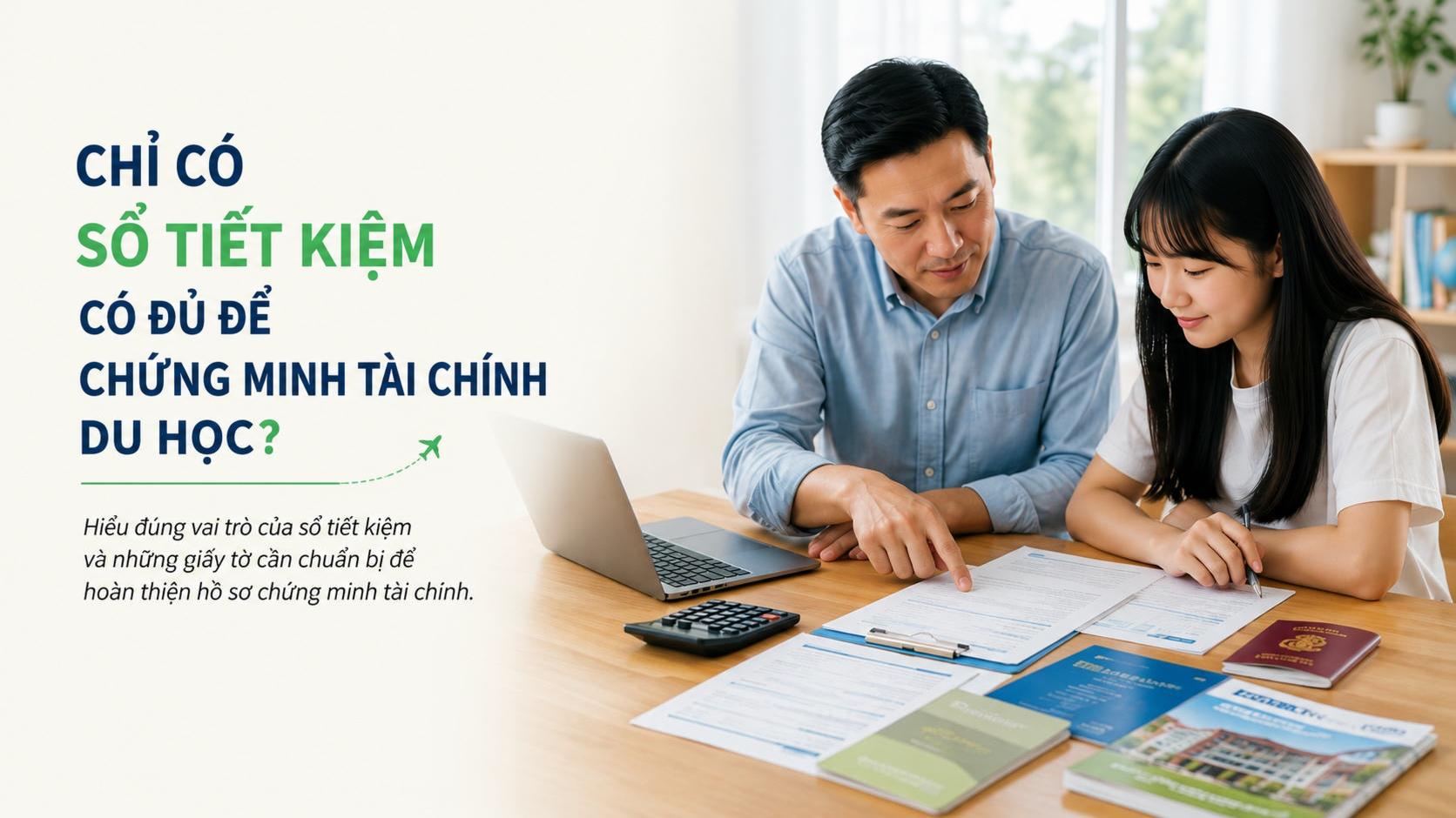 Chỉ có sổ tiết kiệm có đi du học được không?