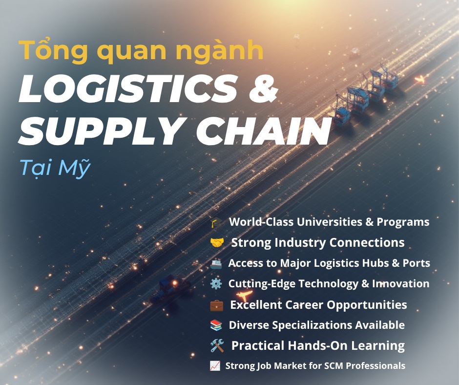 Ngành Logistics & Supply Chain Management (SCM) tại Mỹ: Tổng quan cho du học sinh quốc tế