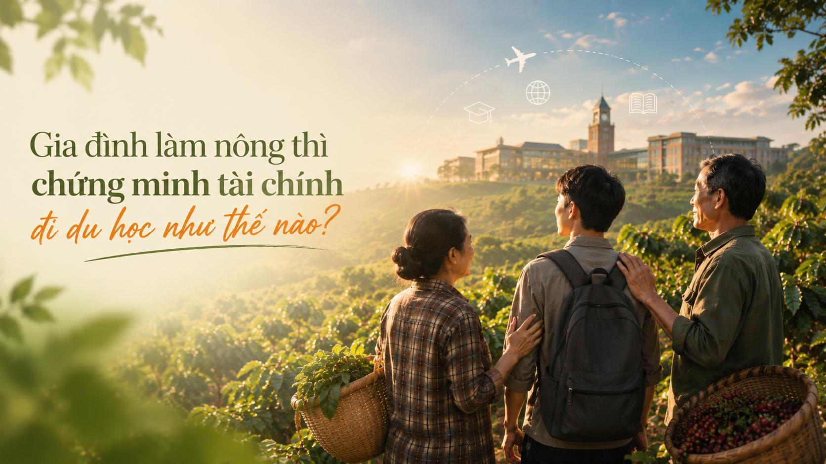 Gia đình làm nông thì chứng minh tài chính đi du học như thế nào?