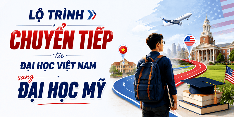 Lộ trình chuyển tiếp từ Đại học Việt Nam sang Đại học Mỹ