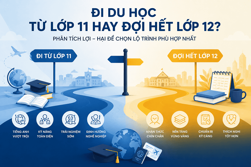 Phân tích lợi - hại của việc du học: Nên đi từ lớp 11 hay đợi hết lớp 12?