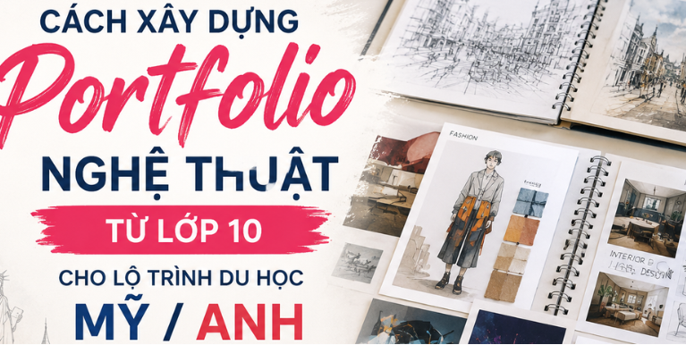 Cách xây dựng Portfolio nghệ thuật từ lớp 10 cho lộ trình du học Mỹ/Anh