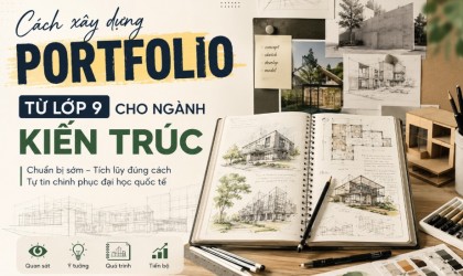 Cách xây dựng Portfolio từ lớp 9 cho ngành Kiến trúc