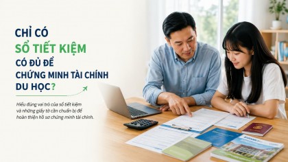 Chỉ có sổ tiết kiệm có đi du học được không?