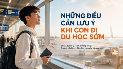 Những điều cần lưu ý khi con đi du học sớm