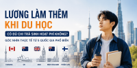 Lương làm thêm khi du học có đủ chi trả sinh hoạt phí không? Góc nhìn thực tế từ 5 quốc gia phổ biến