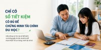 Chỉ có sổ tiết kiệm có đi du học được không?