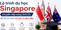 Lộ trình du học Singapore chuyển tiếp sang Anh/Úc để tối ưu hóa chi phí 2 năm đầu
