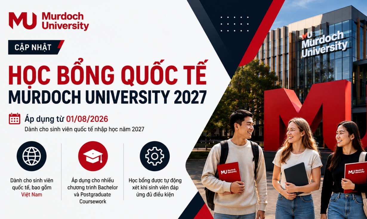 Du học Úc 2027: Murdoch University giảm 20% học phí cho sinh viên quốc tế