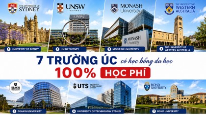 8 trường cực hot với học bổng du học Úc 100%