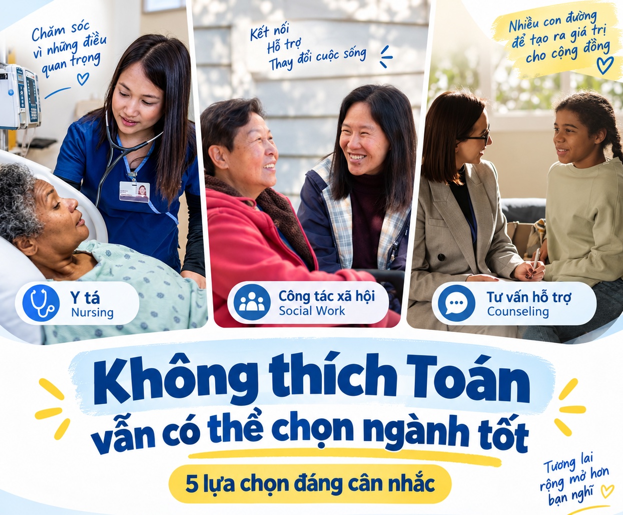 Không thích Toán vẫn có thể chọn ngành tốt: 5 lựa chọn đáng cân nhắc