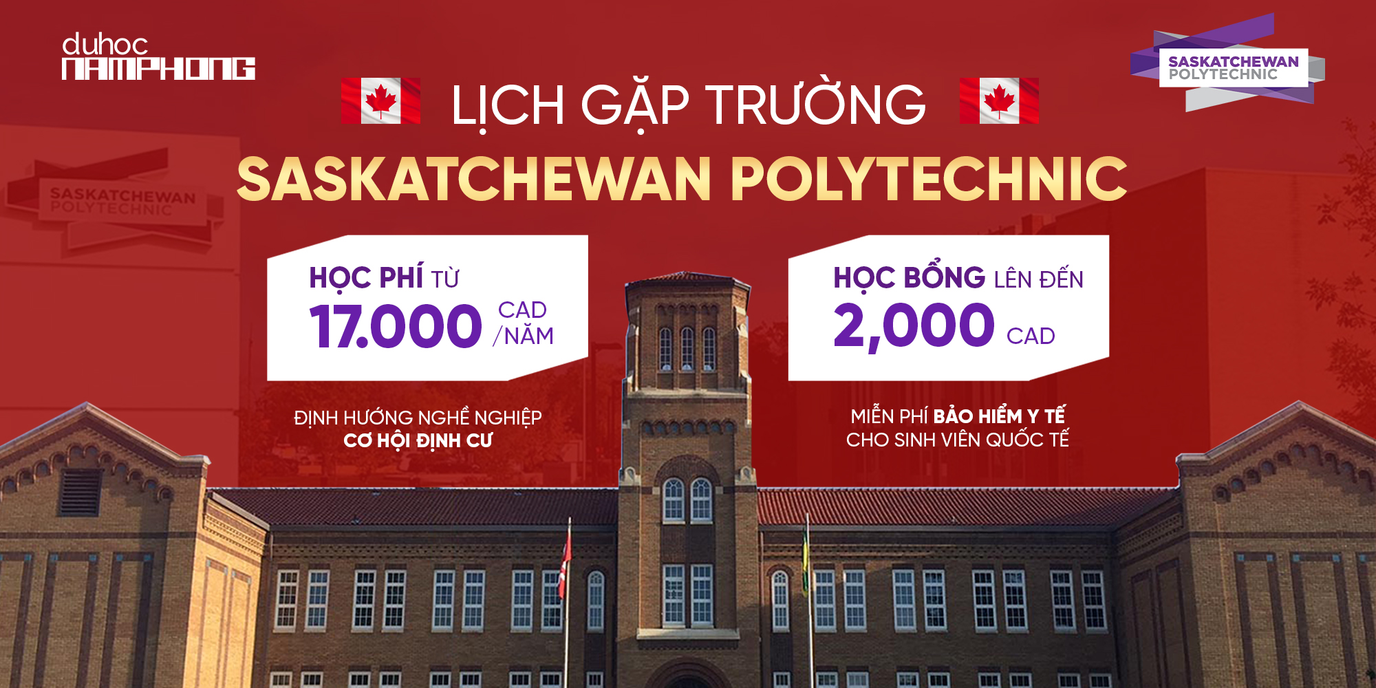 LỊCH GẶP TRƯỜNG SASKATCHEWAN POLYTECHNIC