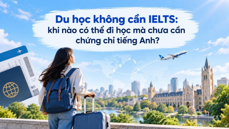 Du học không cần IELTS: khi nào có thể đi học mà chưa cần chứng chỉ tiếng Anh?