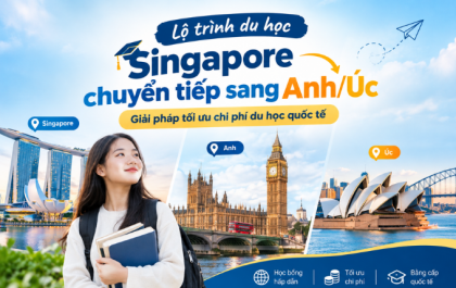 Lộ trình du học Singapore chuyển tiếp sang Anh/Úc – Giải pháp tối ưu chi phí du học quốc tế