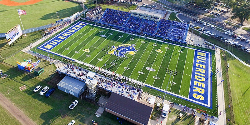 Truong Dai hoc Southern Arkansas University (SAU) - Mulerider Football Stadium Aerial